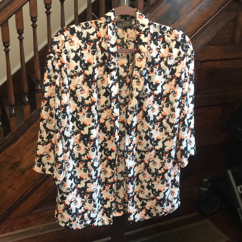 Women’s ASTR open front cardigan blazer